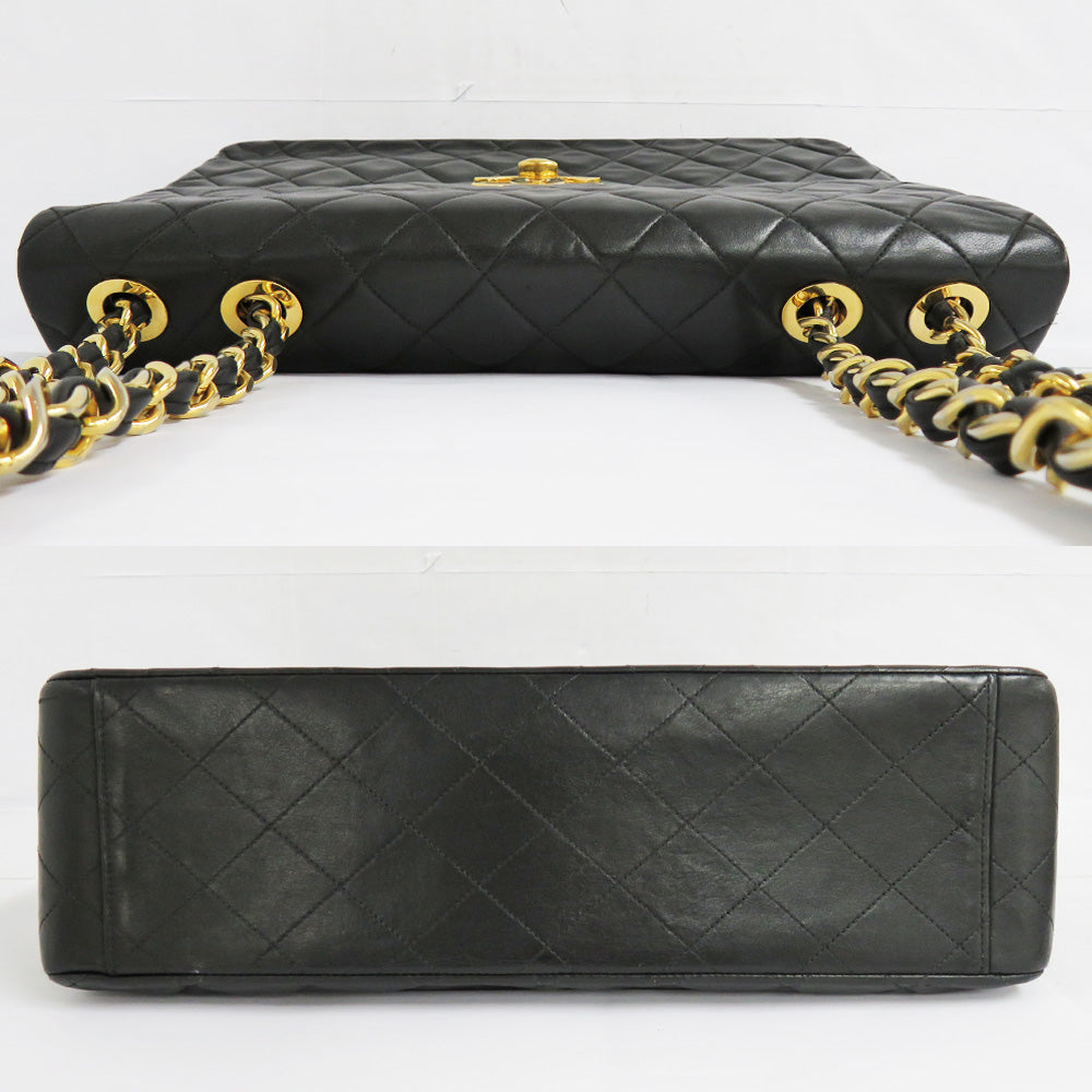 Chanel 34 Chain Shoulder Bag Black G A01094 Black 2nd Room in Leather Decamat