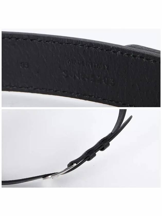 CELINE Medium Marco Vintage Calfskin Belt Black