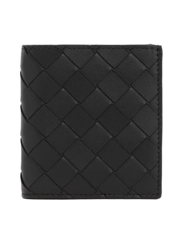 Bottega Veneta Intrecciato Slim Half Wallet Black