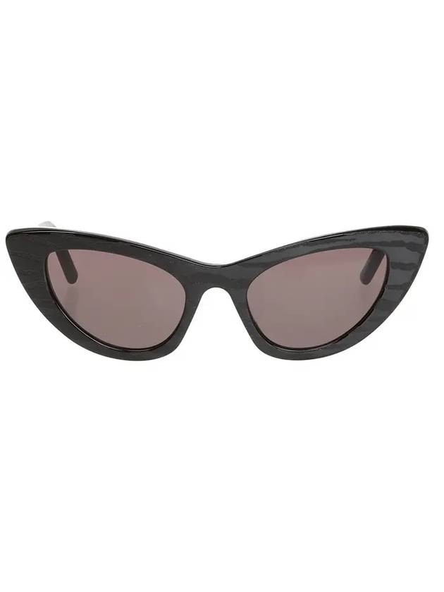 Saint Laurent Logo Cat Eye Sunglasses Black