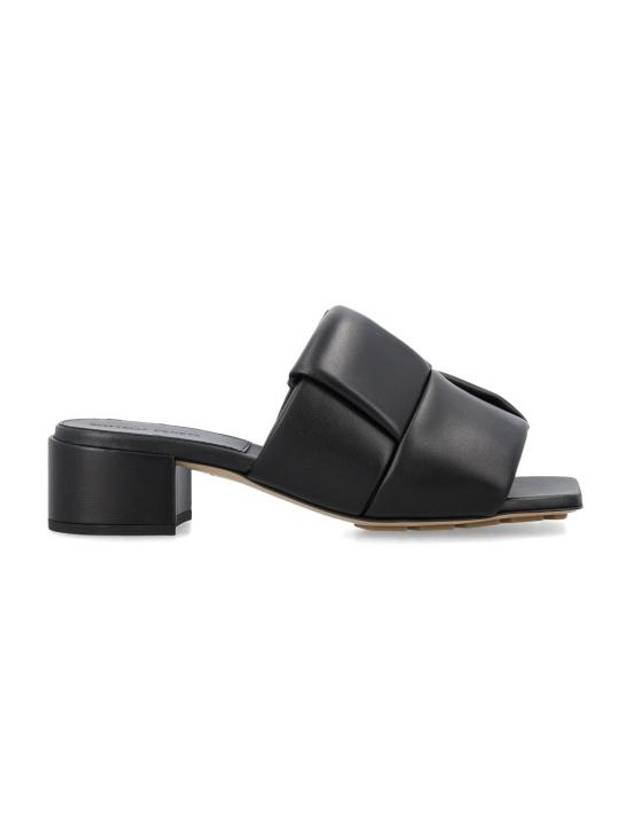 Bottega Veneta Intrecciato Patch Mule Heel Black