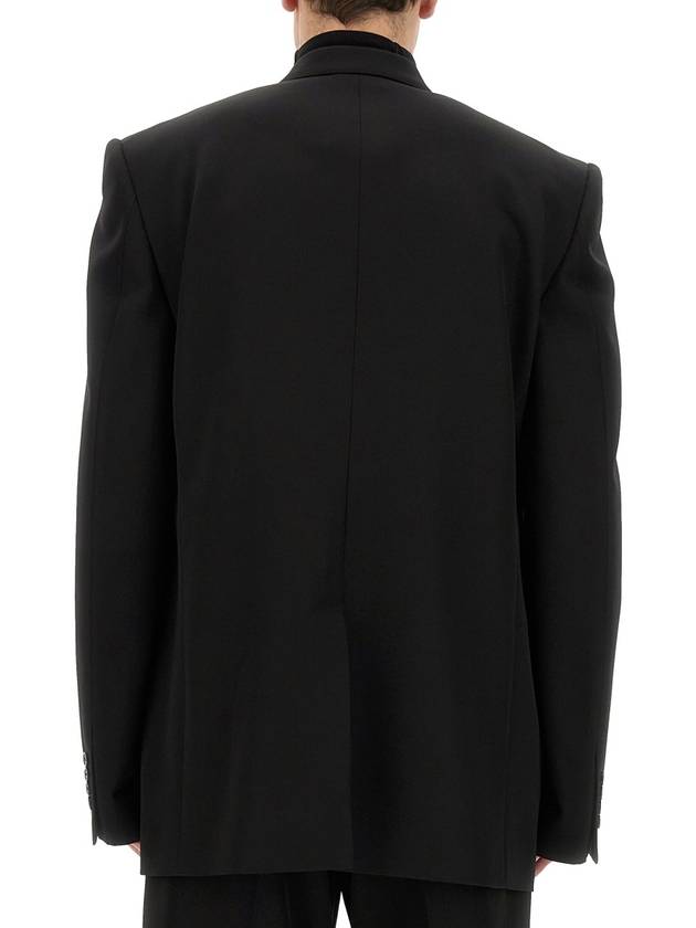 Balenciaga 24 ss double-breasted jacket in grain de padre 773331 TNT39 1000 B0231001709