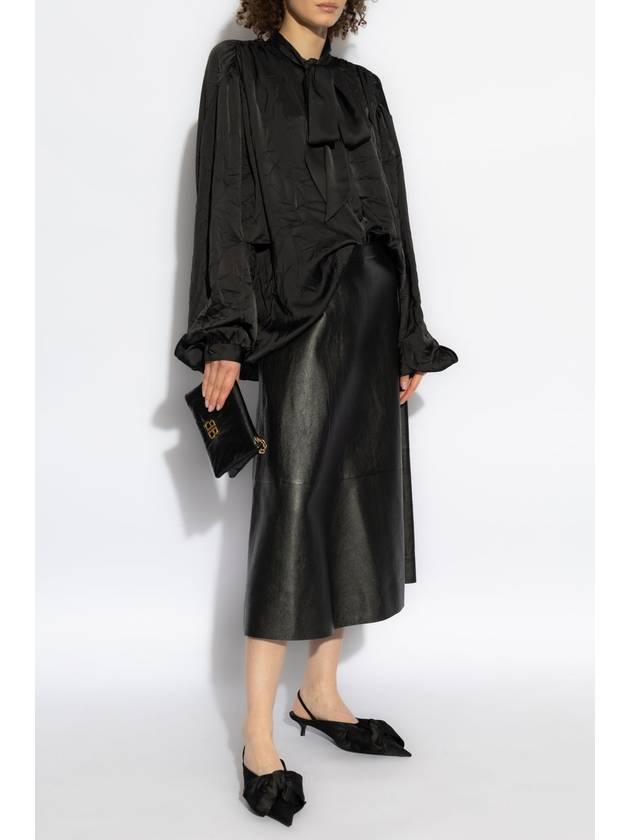 Balenciaga Balenciaga Shirt With Ties, Women's, Black