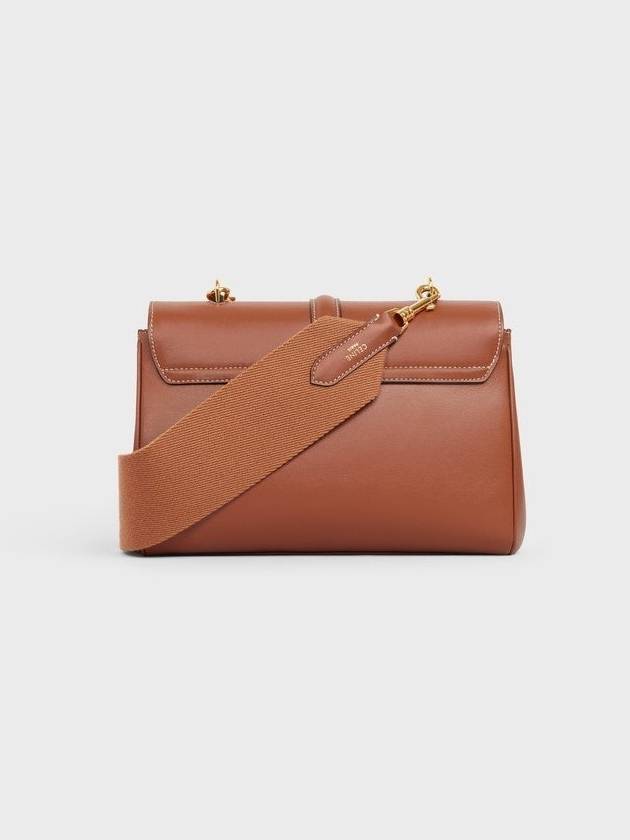 CELINE Teen Soft 16 Smooth Calfskin Cross Bag Tan