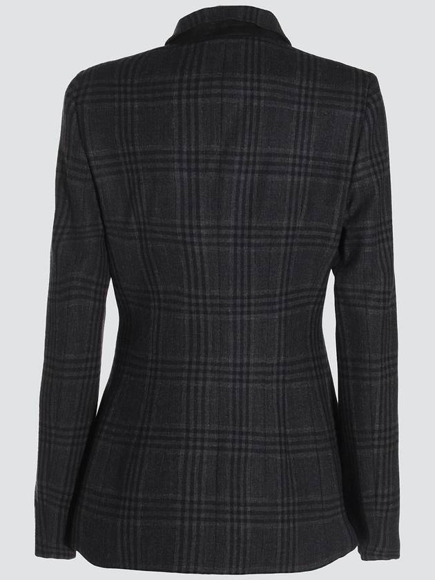 Fendi Check Wool Jacket Black