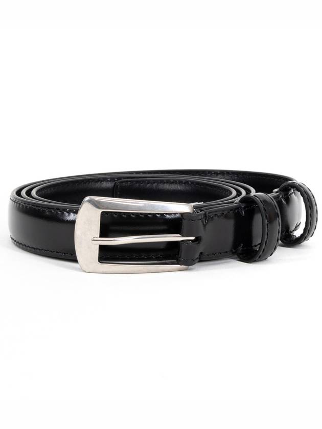 CELINE BC-02 18mm Leather Belt Black