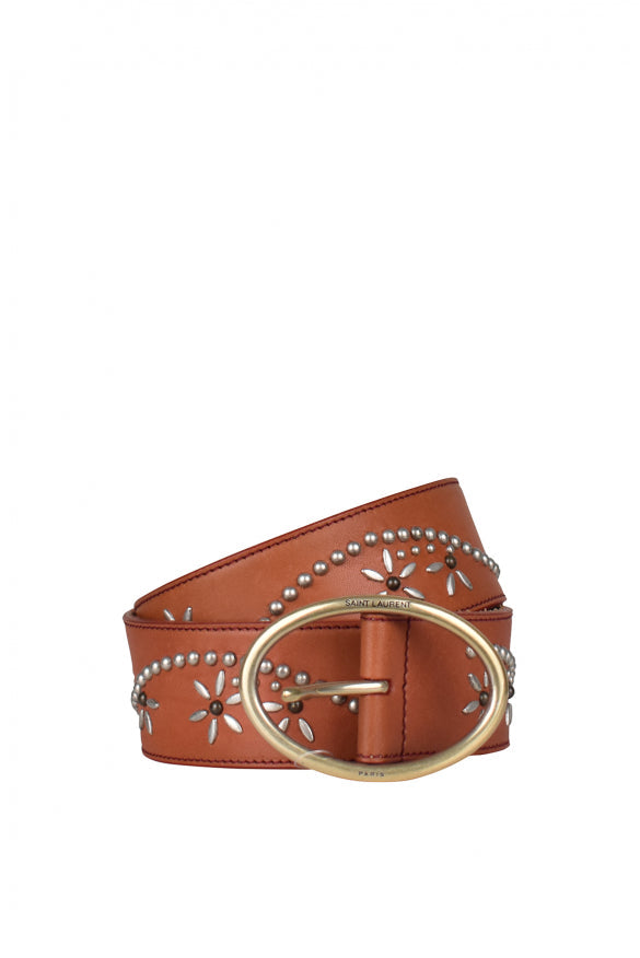 Saint Laurent Men Studded Belt