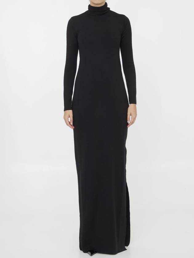 Saint Laurent midi dress 756253YAZA2 1000 BLACK