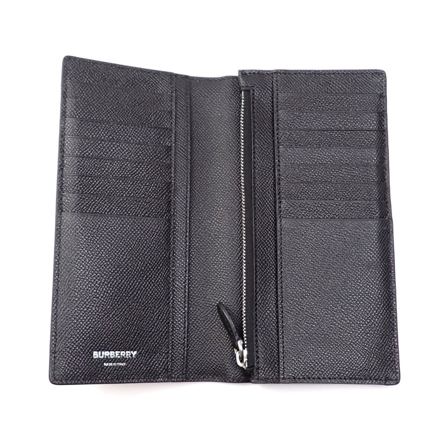 Burberry Leather Long Wallet (Bi-Fold) ()