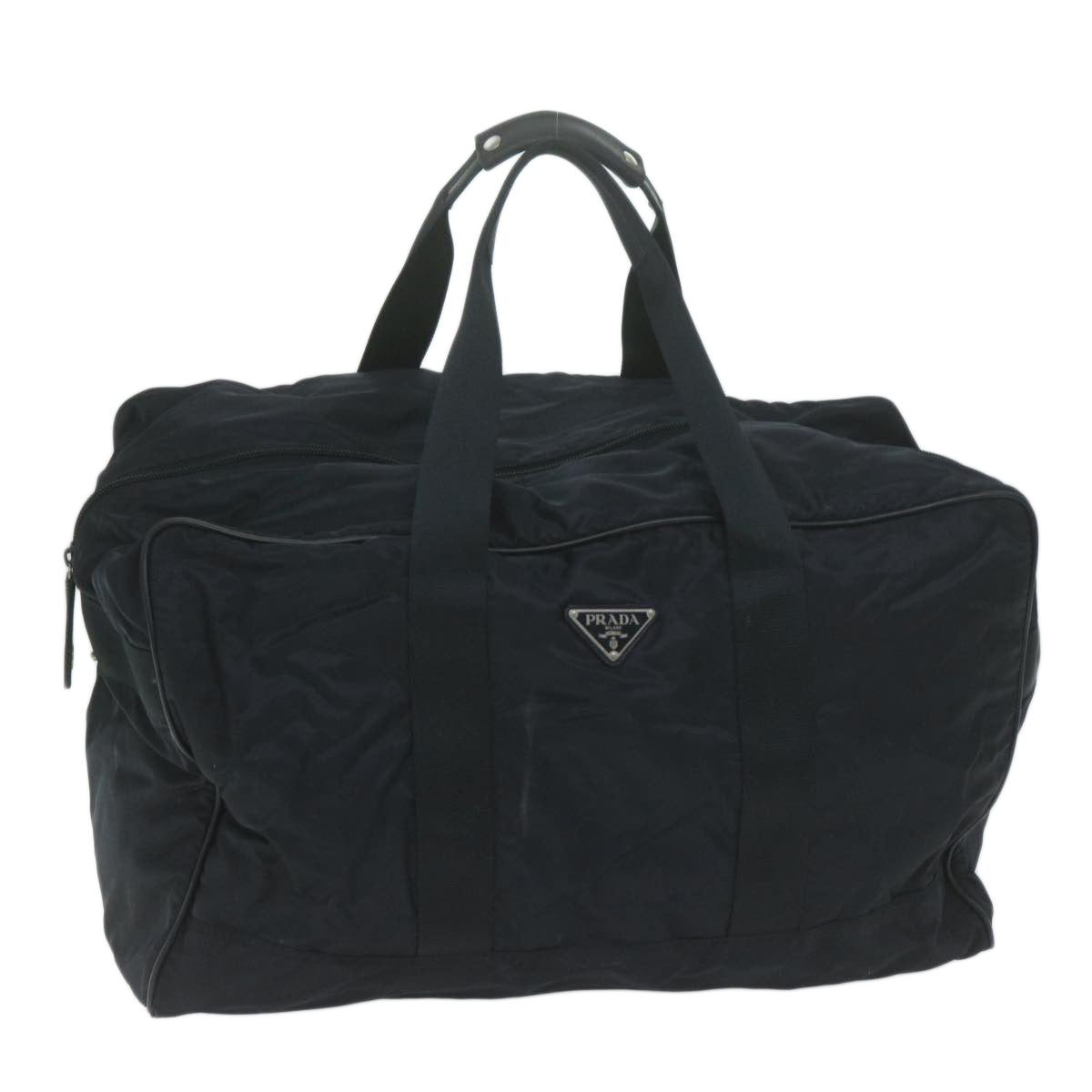PRADA Boston Bag Nylon Navy bs10136