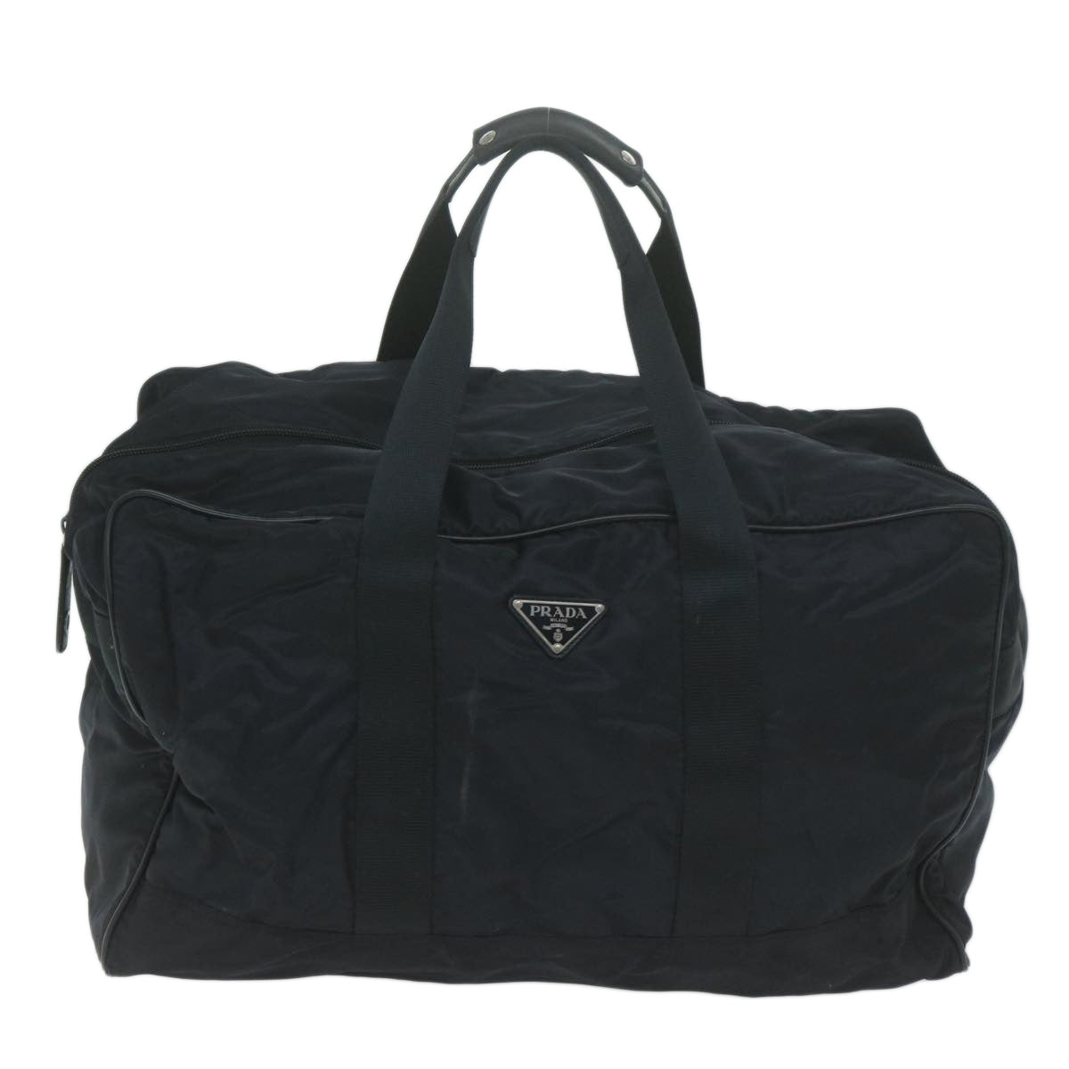 PRADA Boston Bag Nylon Navy bs10136