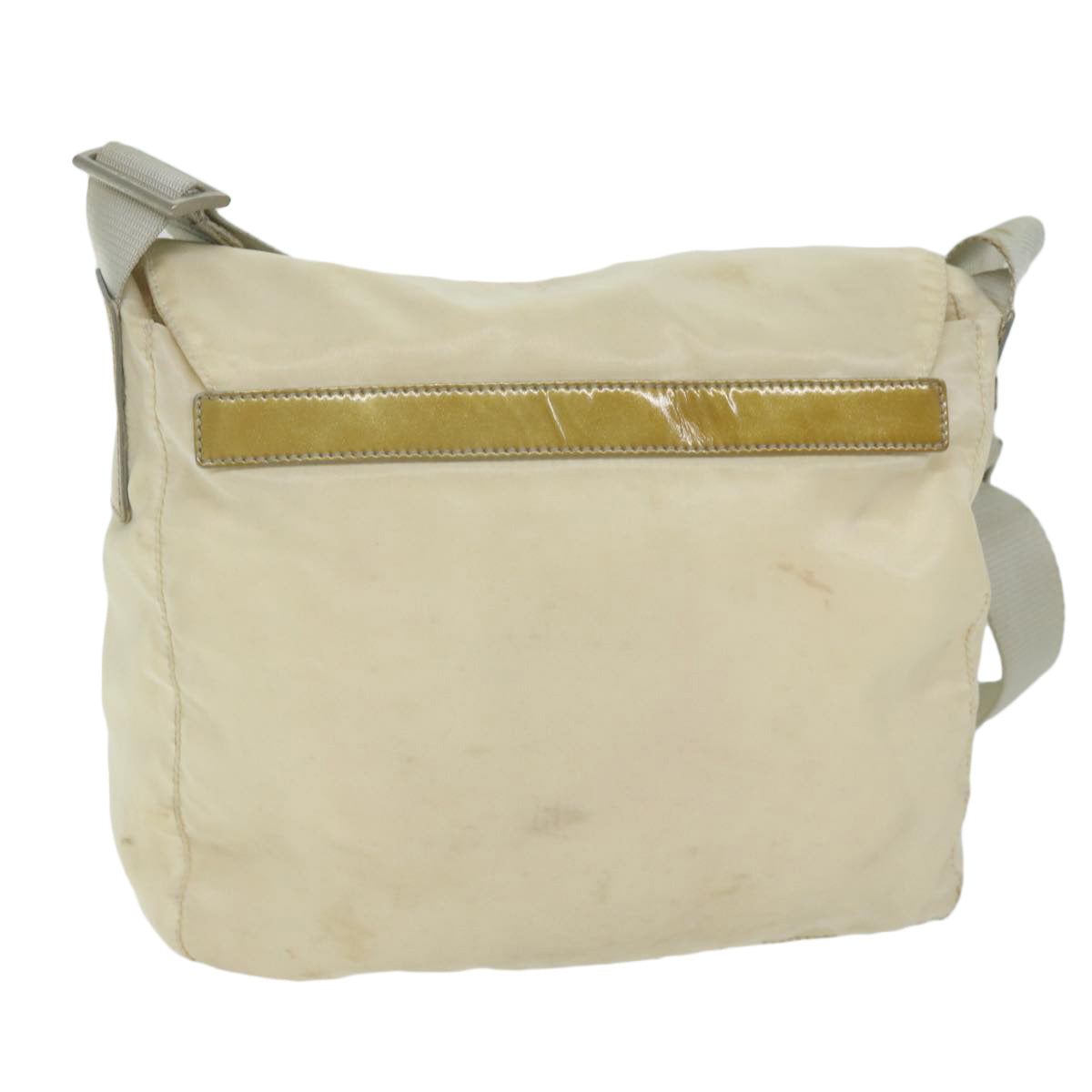 PRADA Shoulder Bag Nylon White bs10683