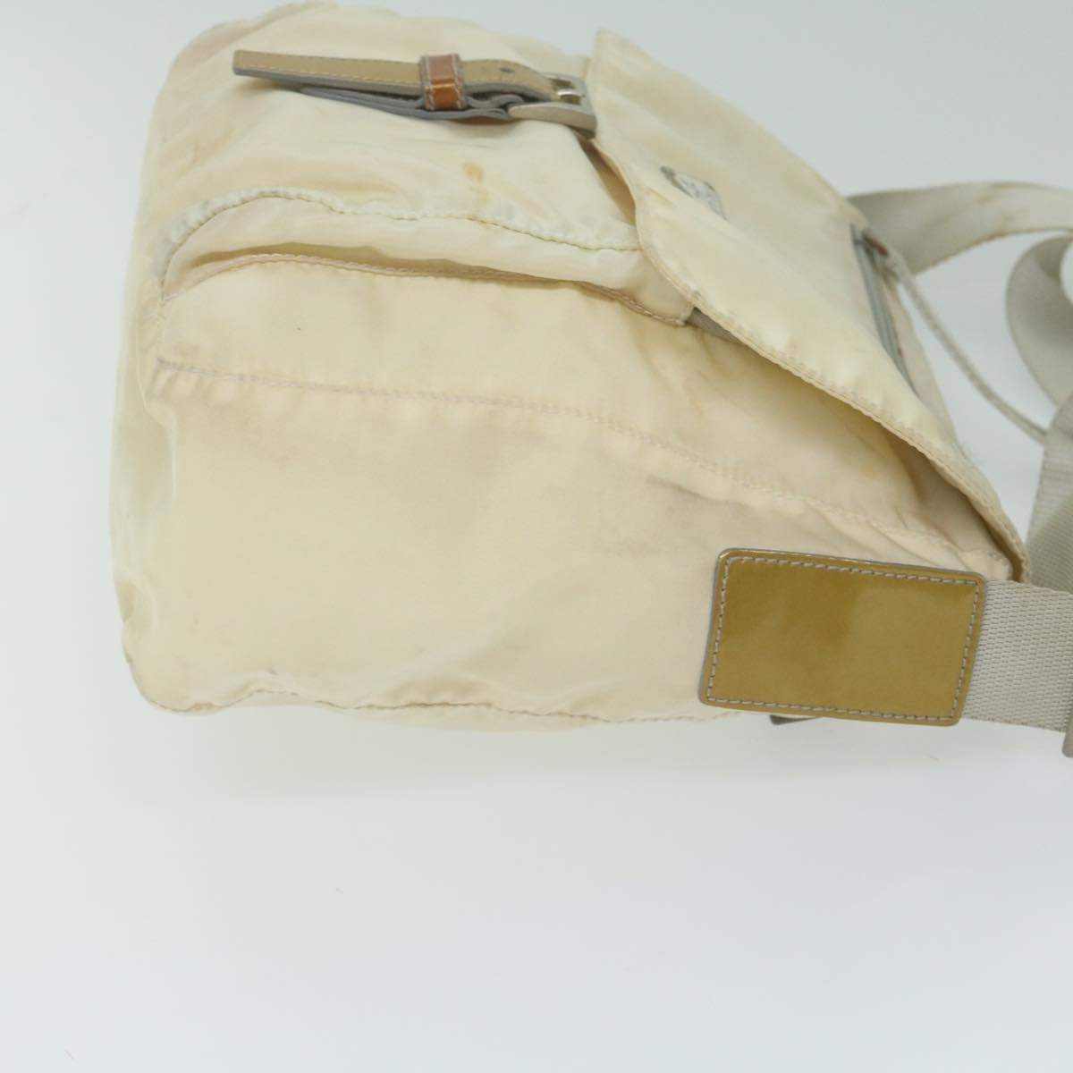 PRADA Shoulder Bag Nylon White bs10683