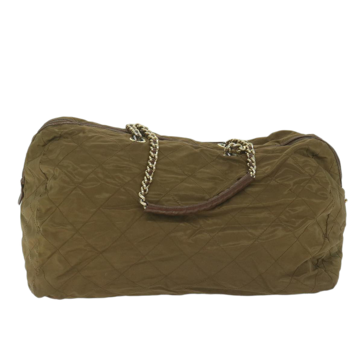 PRADA Waist bag Boston Bag Nylon 2Set Brown Gray bs10812