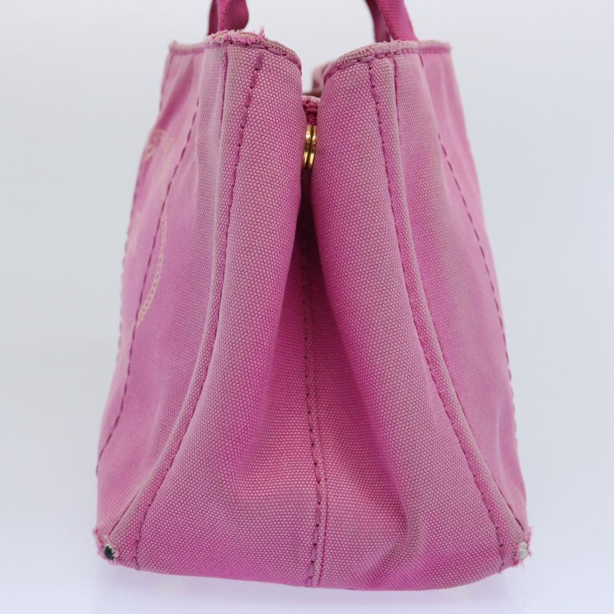 PRADA Canapa PM Hand Bag Canvas Pink bs10834