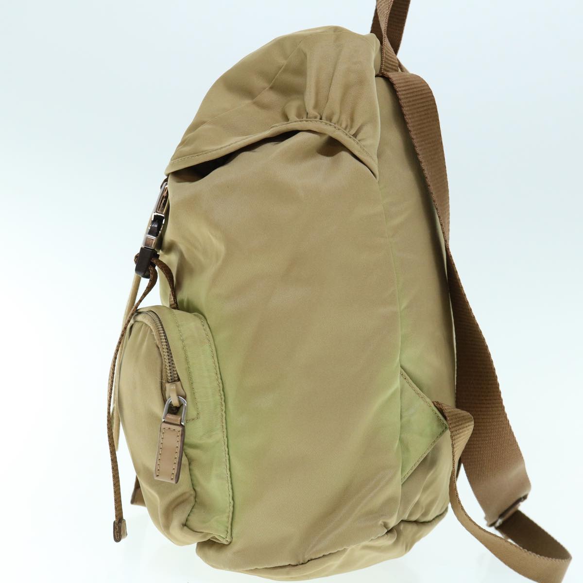 PRADA Backpack Nylon Khaki bs10844