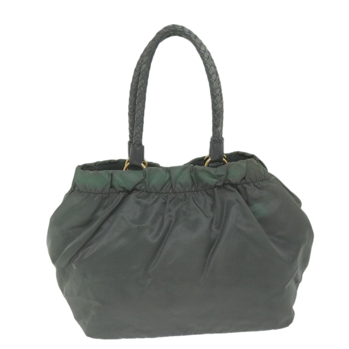 PRADA Hand Bag Nylon Gray bs10846