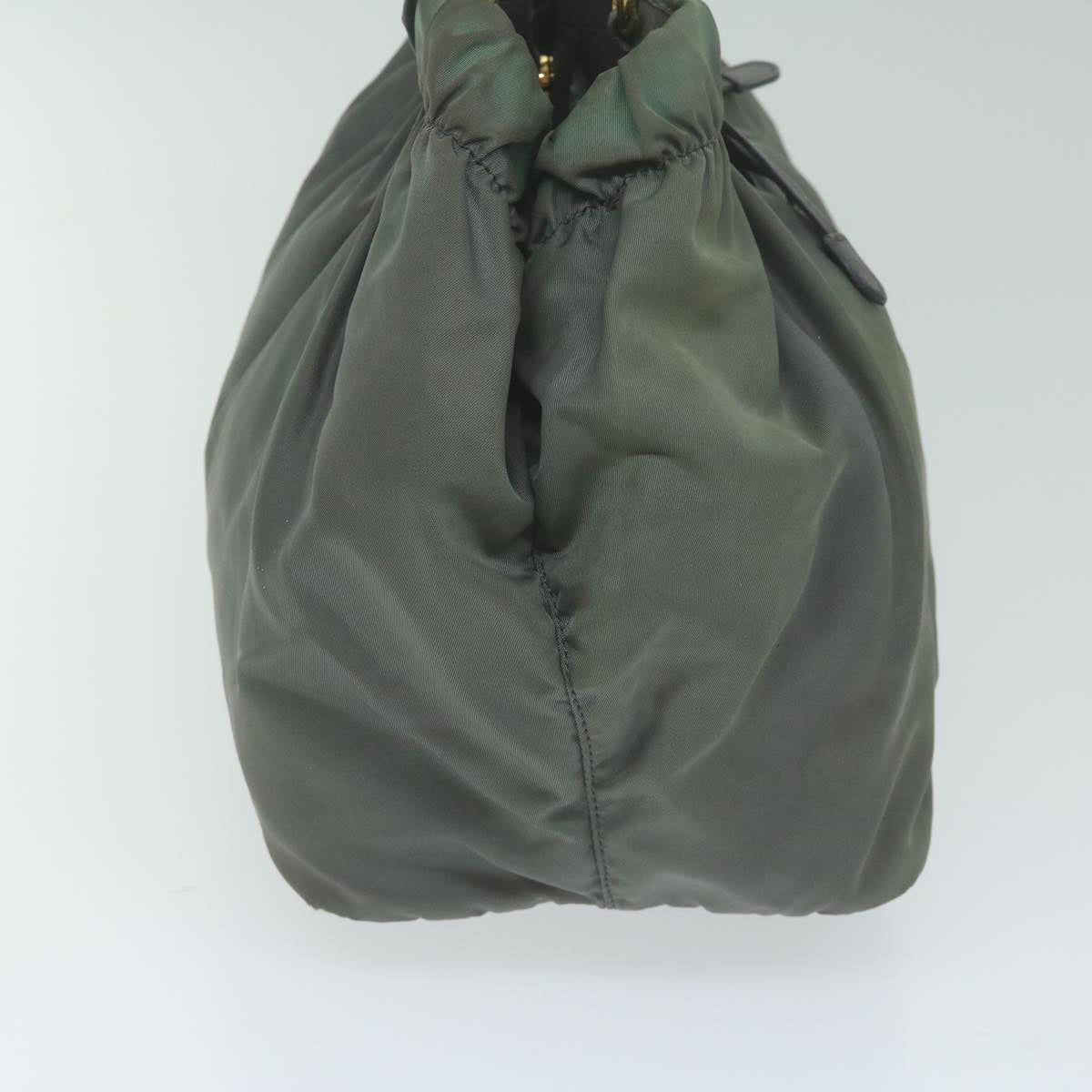 PRADA Hand Bag Nylon Gray bs10846