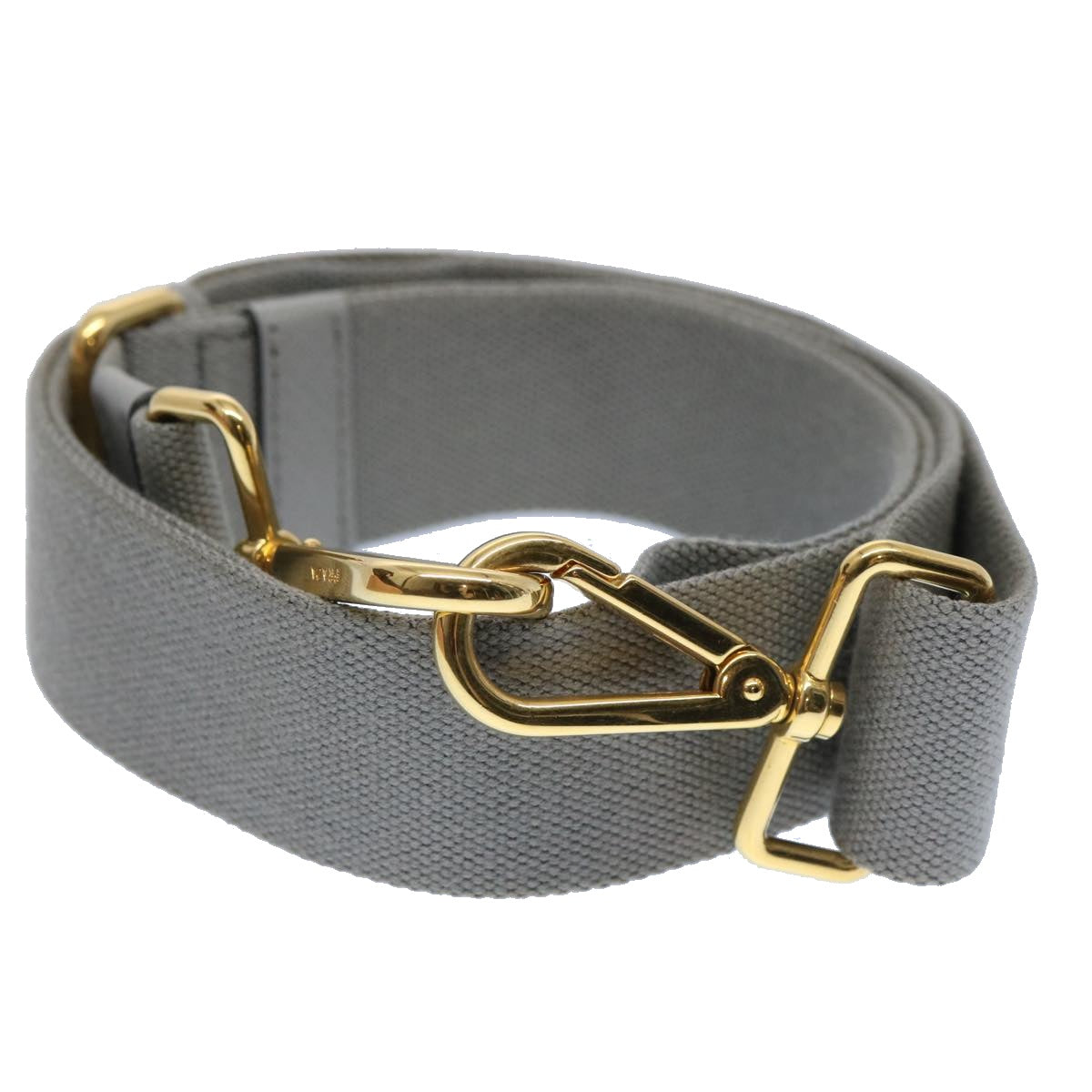 PRADA Adjustable Shoulder Strap Canvas 24""-42.5"" Gray bs10880