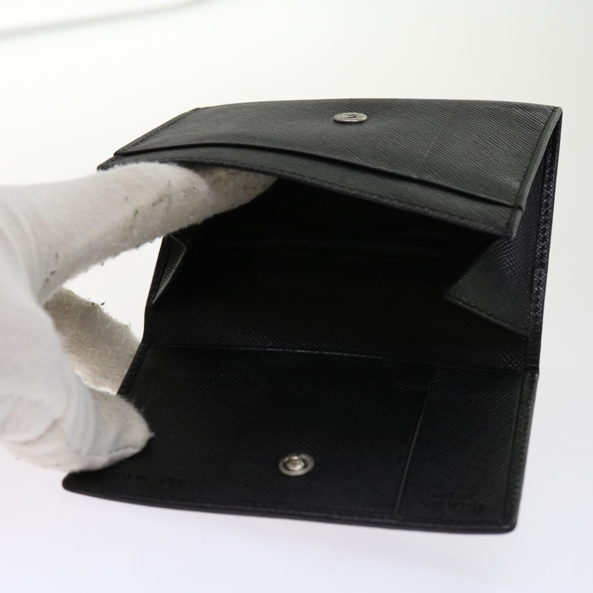 PRADA Card Case Key Case Leather 2Set Black bs10887