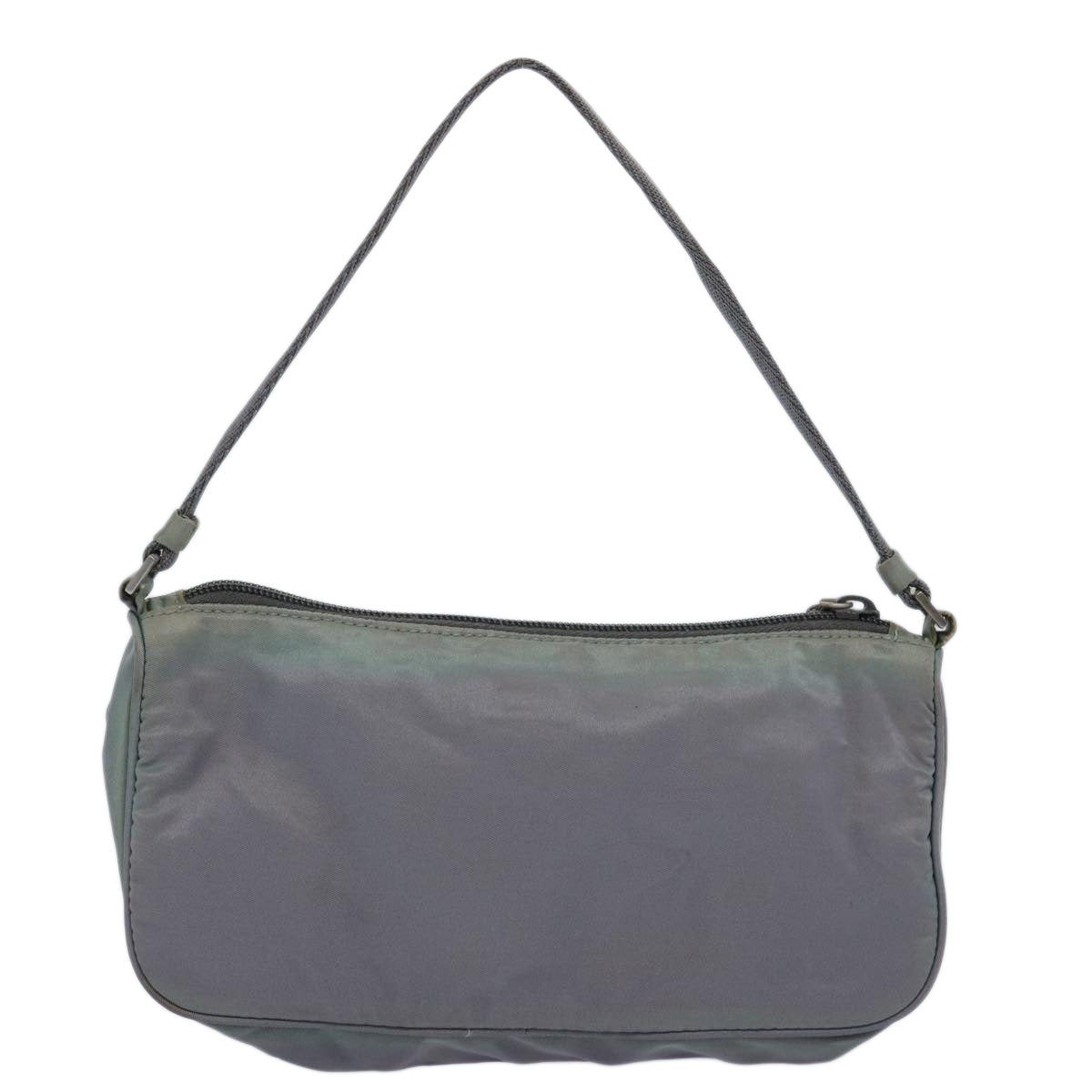 PRADA Accessory Pouch Nylon Gray bs10940
