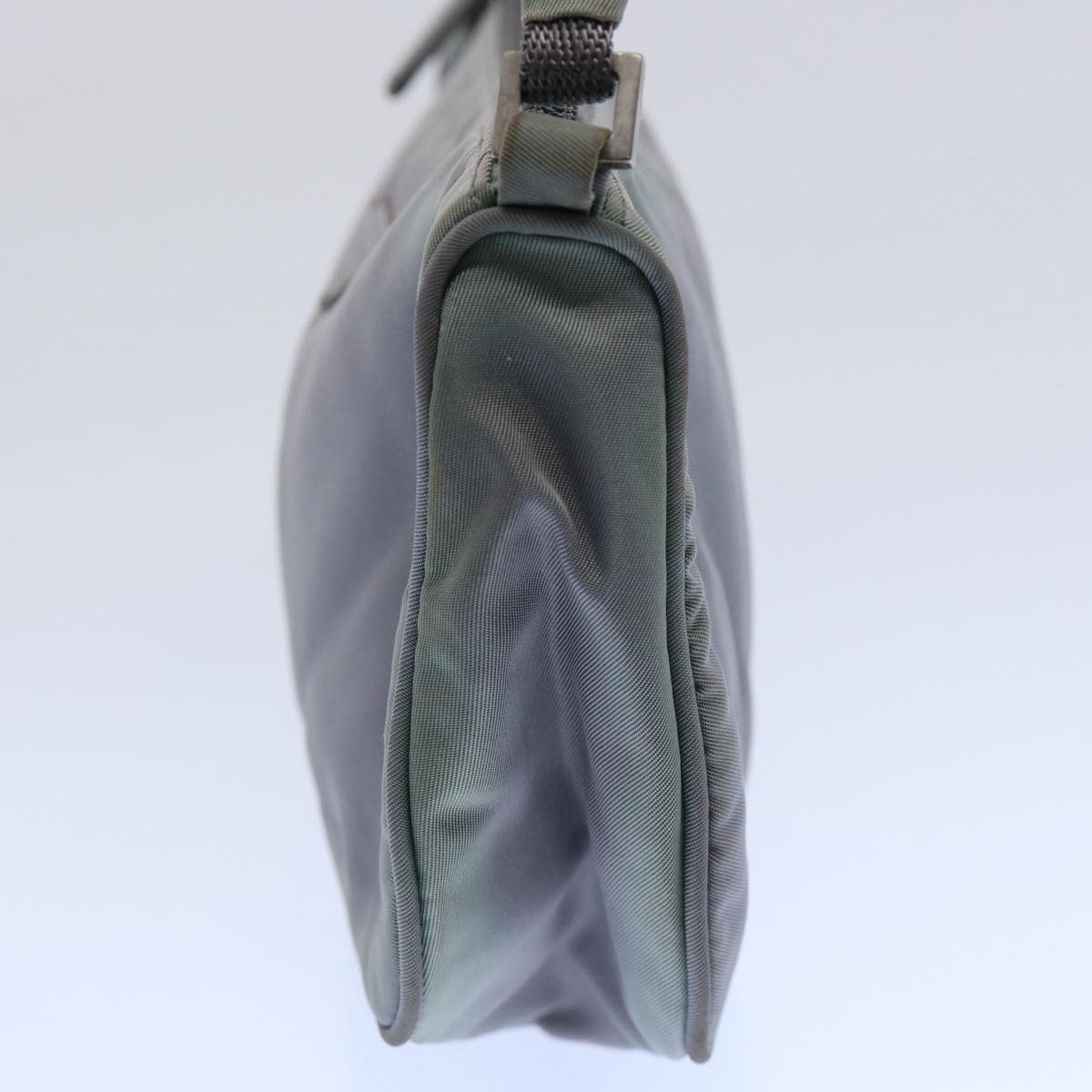 PRADA Accessory Pouch Nylon Gray bs10940