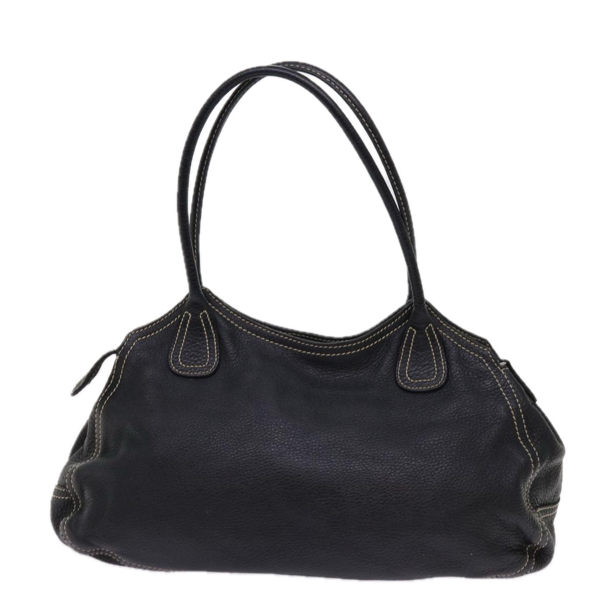 PRADA Shoulder Bag Leather Black bs10964