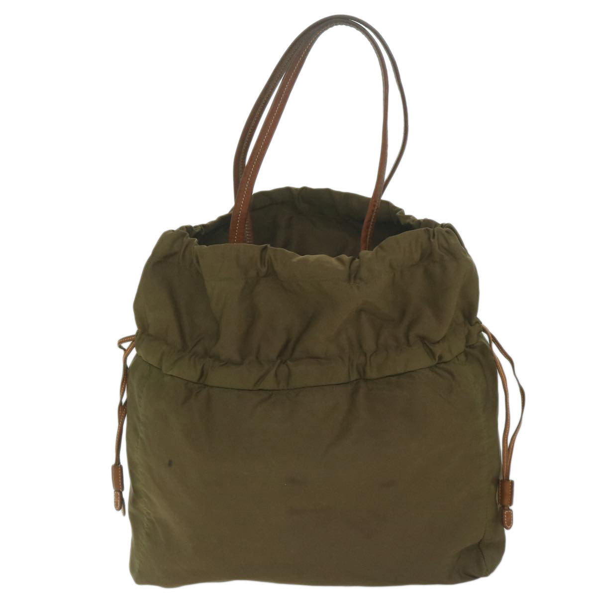 PRADA Shoulder Bag Nylon Khaki bs10966