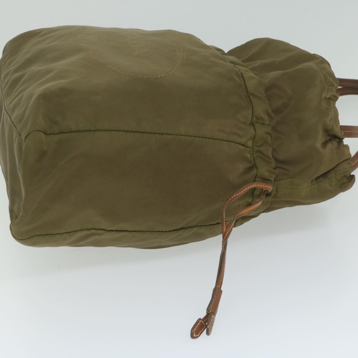 PRADA Shoulder Bag Nylon Khaki bs10966