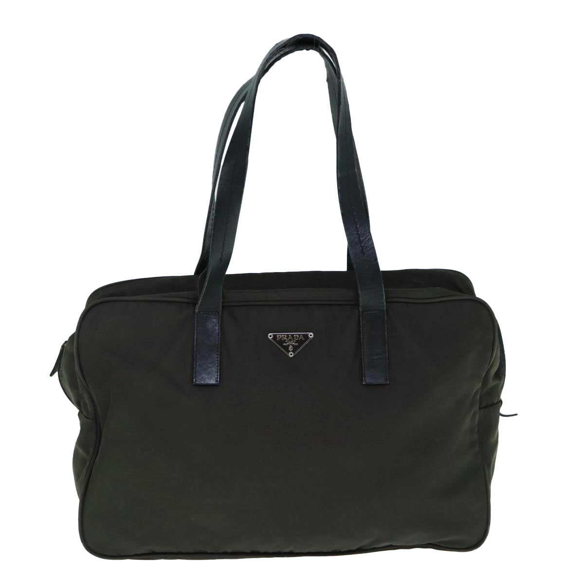 PRADA Hand Bag Nylon Khaki bs11036