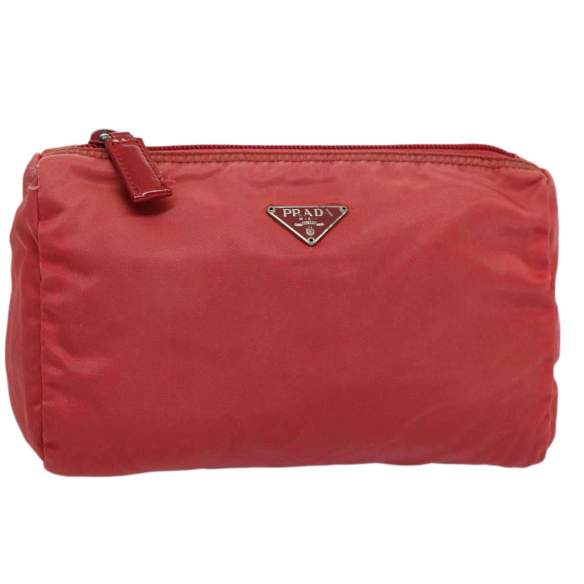 PRADA Pouch Nylon Red bs11112