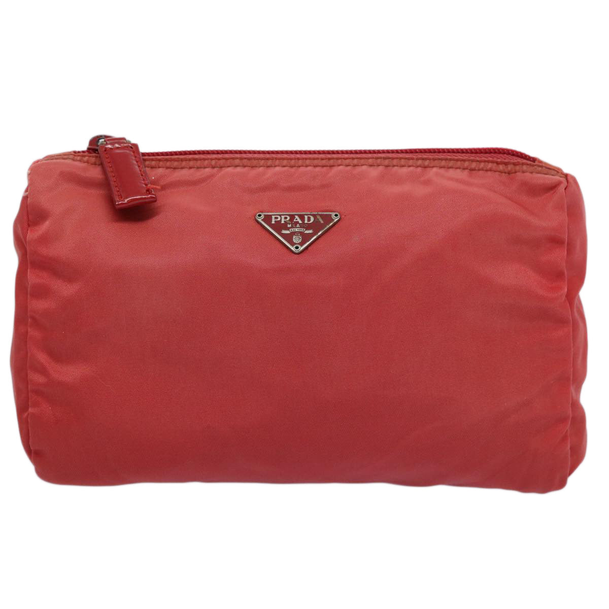 PRADA Pouch Nylon Red bs11112