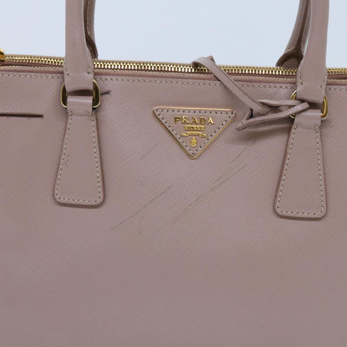 PRADA Hand Bag Safiano leather 2way Pink bs11288