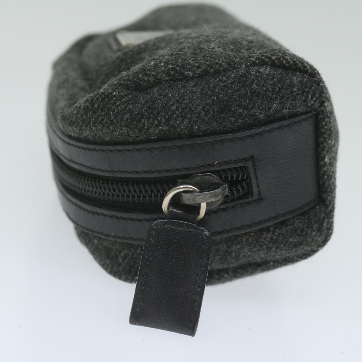 PRADA Pouch Wool Gray bs11292