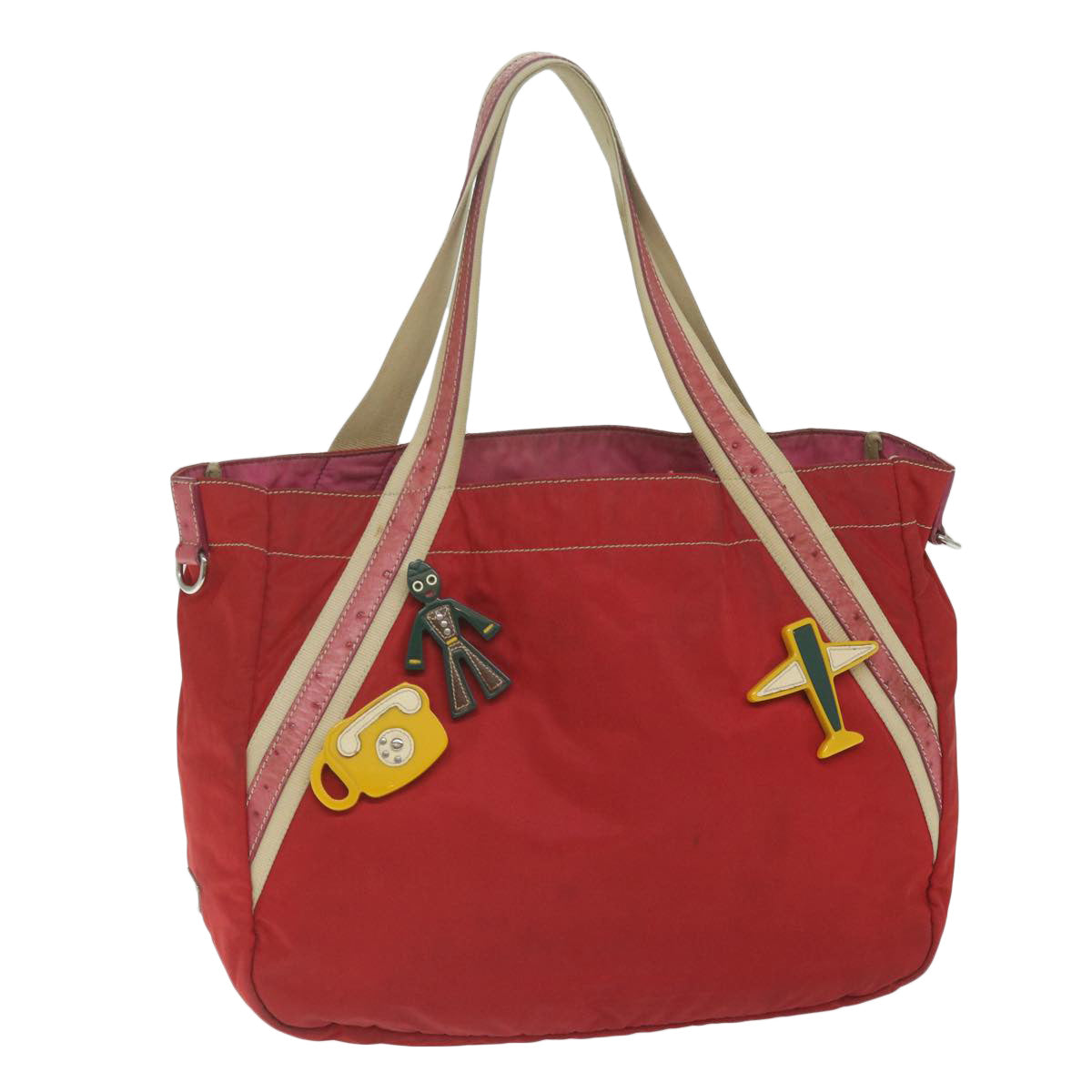 PRADA Tote Bag Nylon Pink bs11297