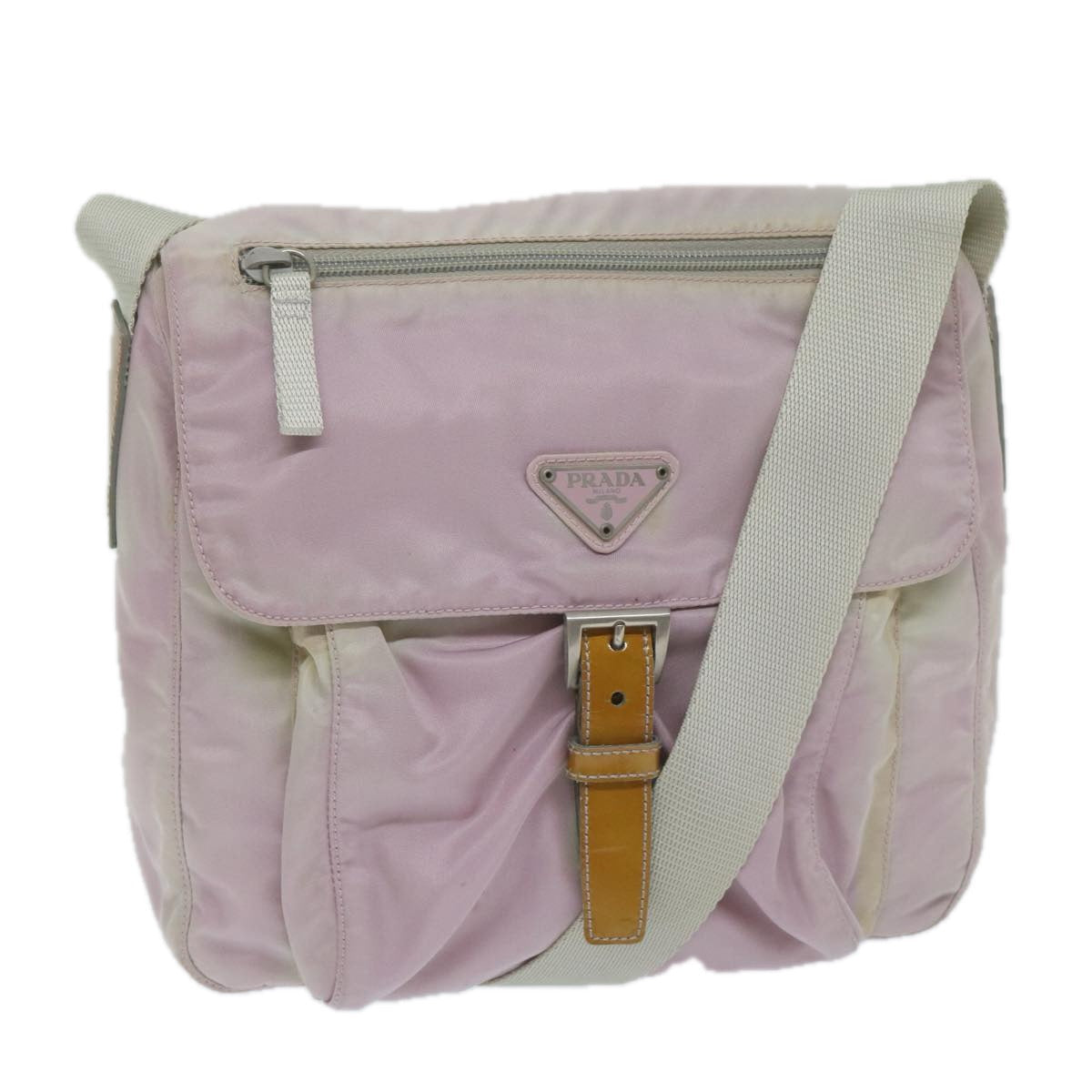 PRADA Shoulder Bag Nylon Pink bs11377