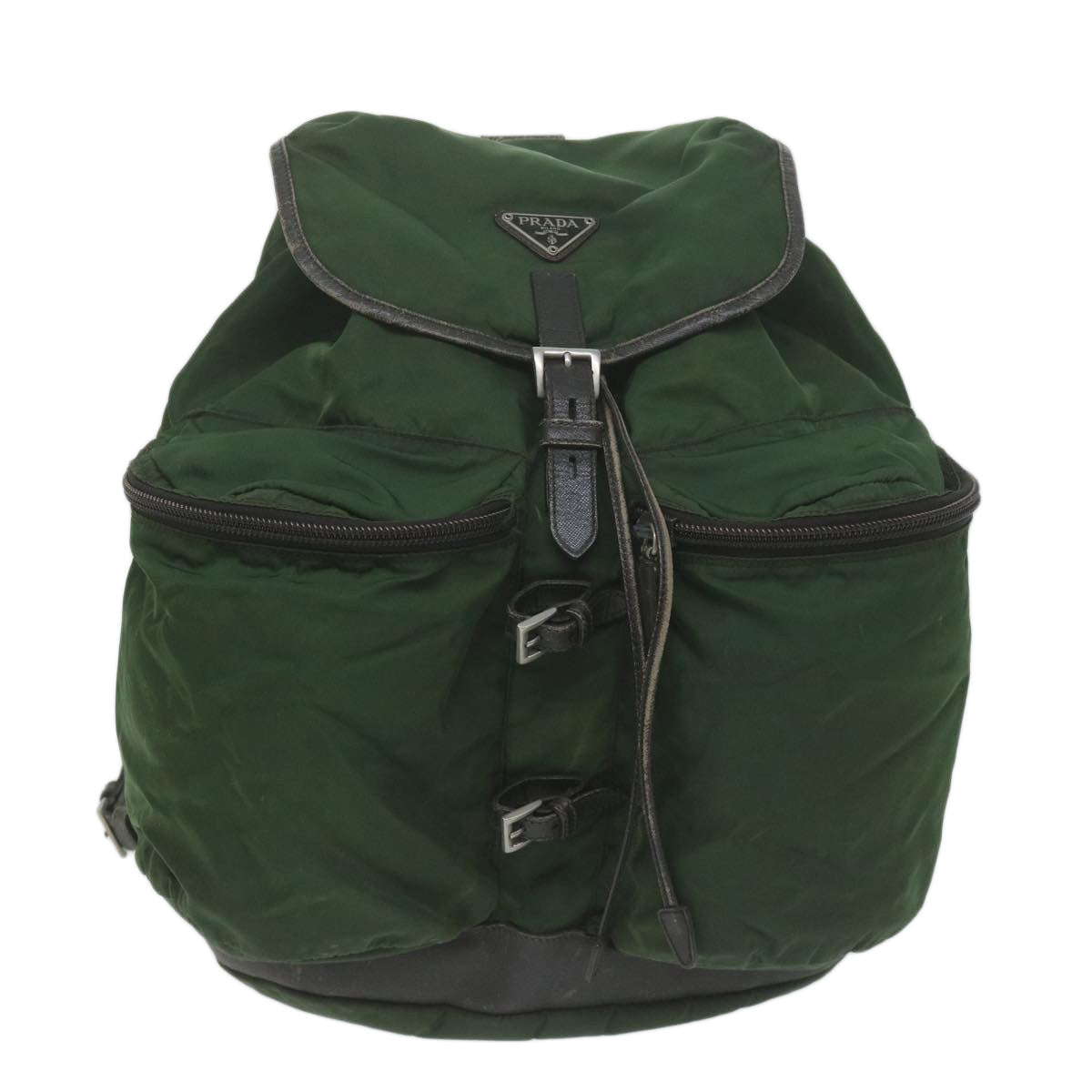 PRADA Backpack Nylon Green bs11393