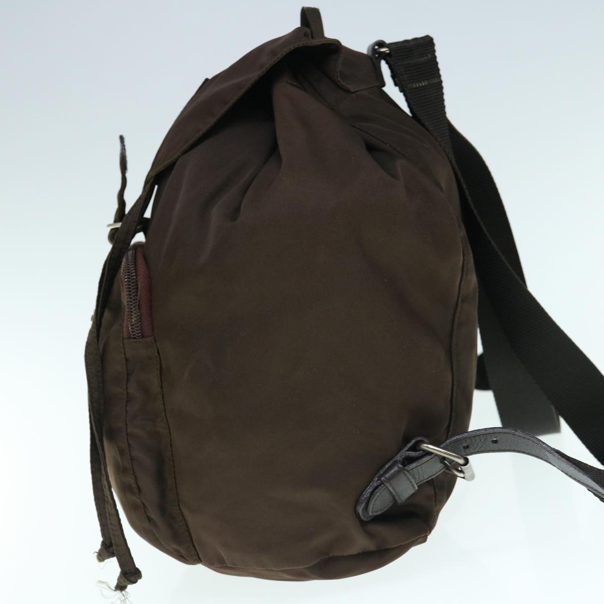 PRADA Backpack Nylon Brown bs11396