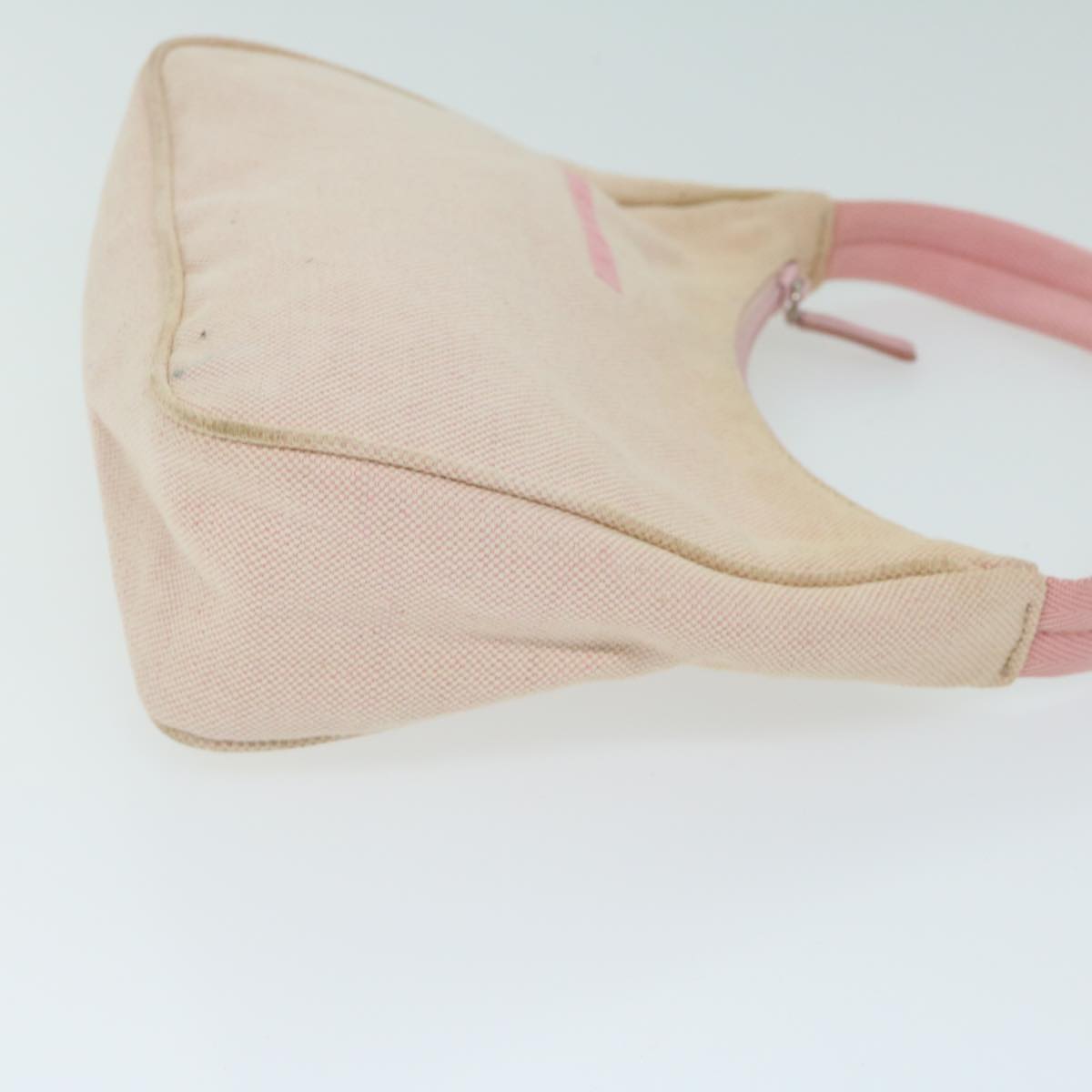 PRADA Sports Hand Bag Canvas Beige Pink bs11578