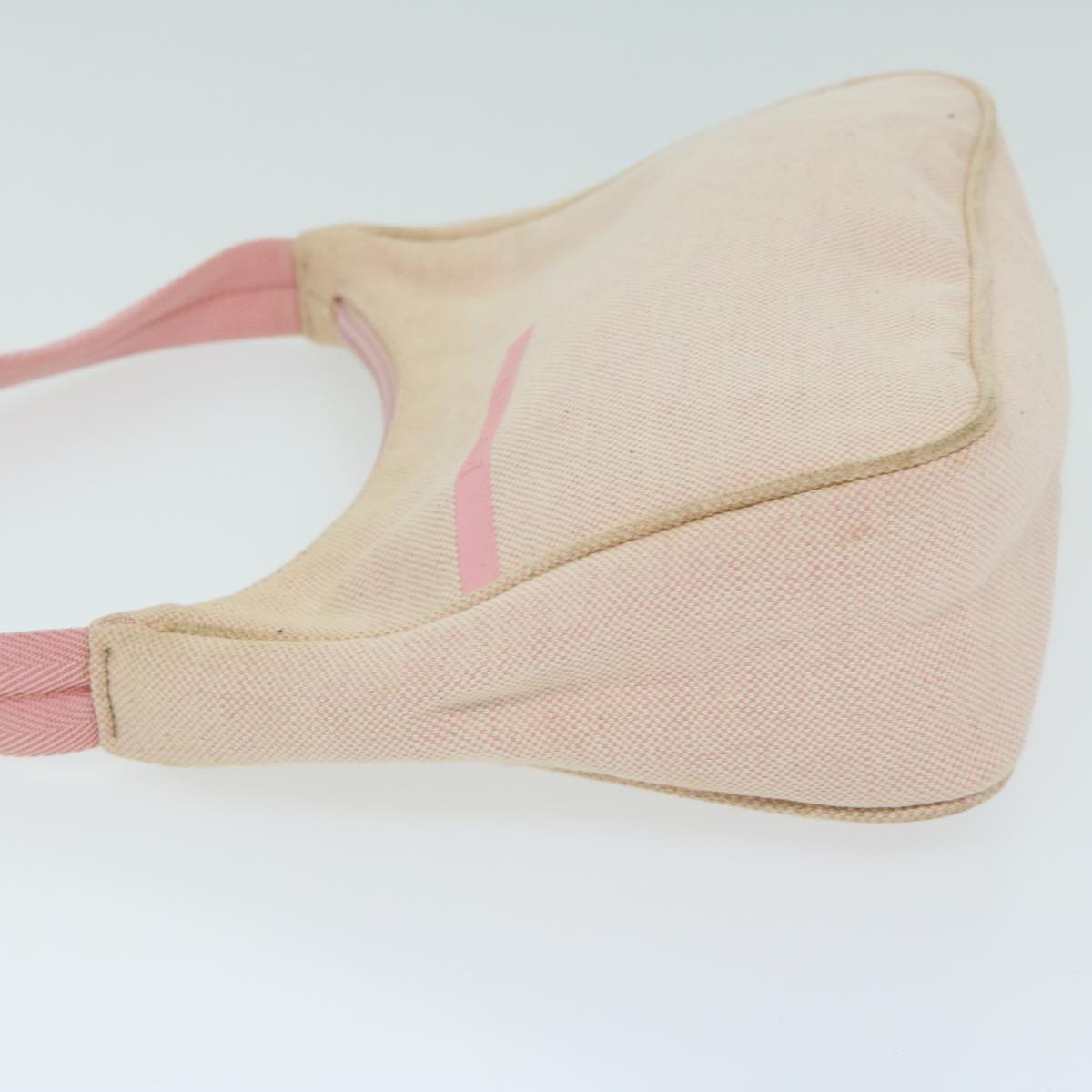 PRADA Sports Hand Bag Canvas Beige Pink bs11578