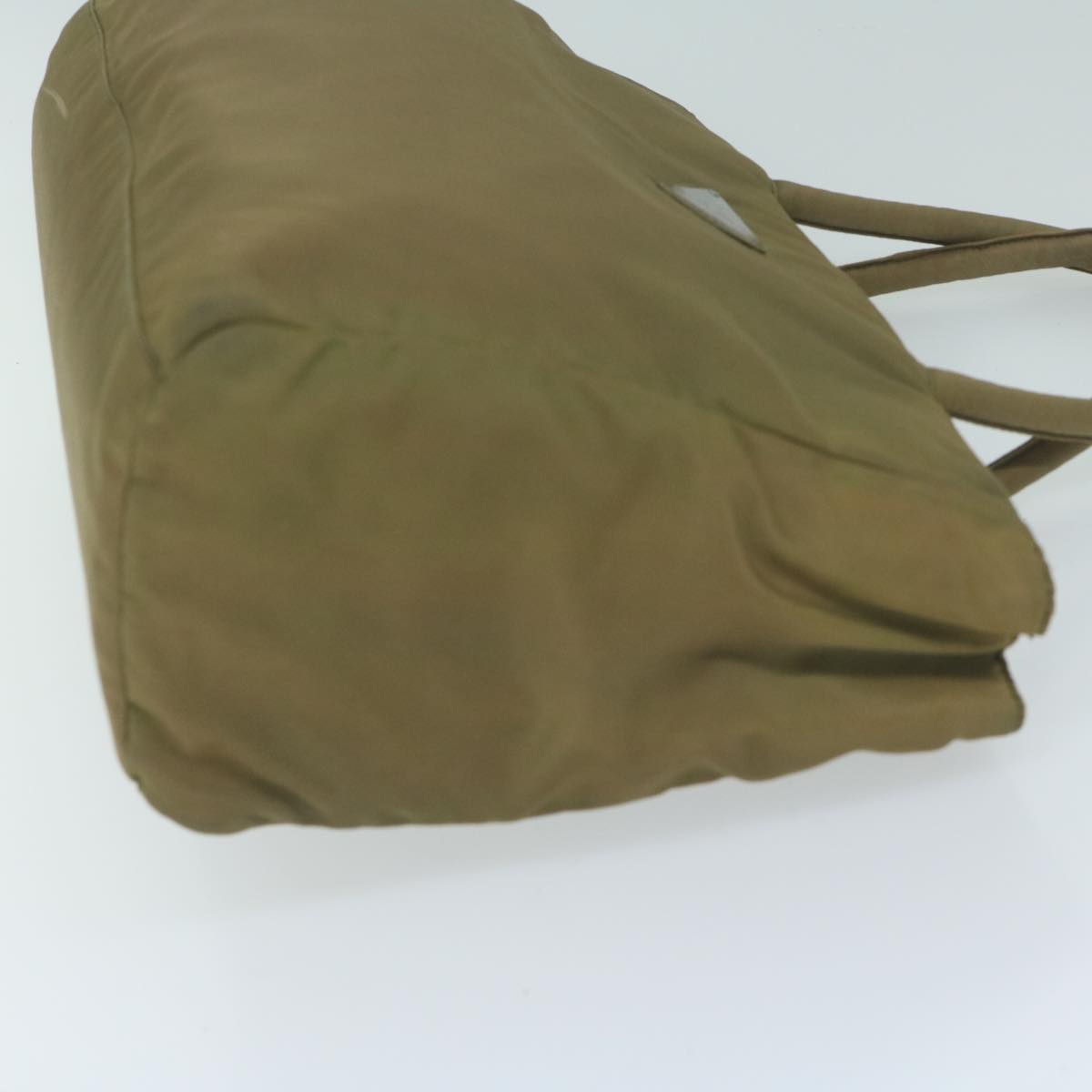 PRADA Hand Bag Nylon Khaki bs11655