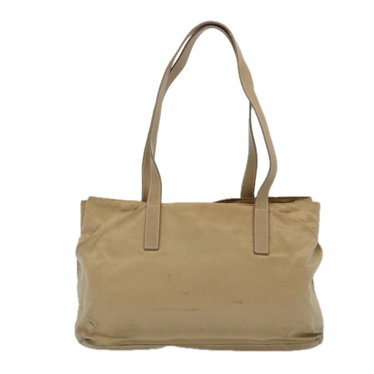 PRADA Tote Bag Nylon Beige bs11689