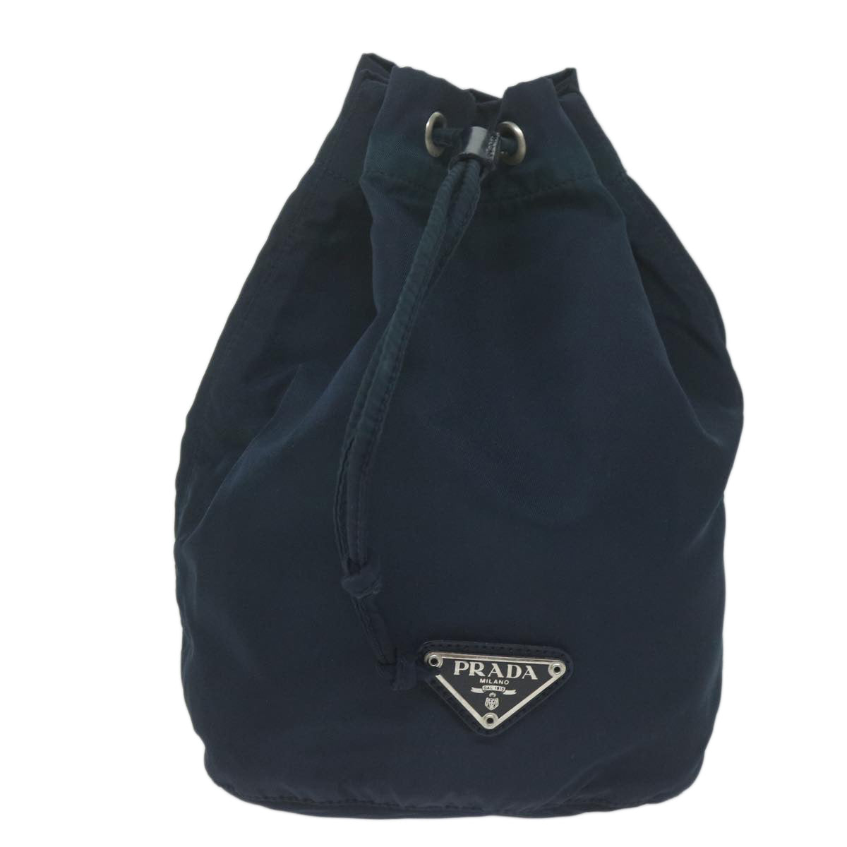 PRADA Purse Pouch Nylon Navy bs11696