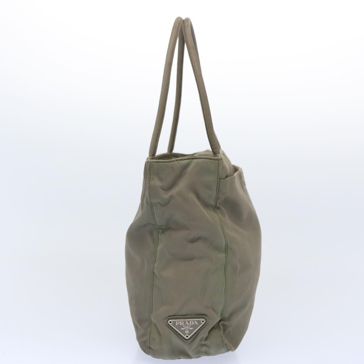 PRADA Hand Bag Nylon Khaki bs11700