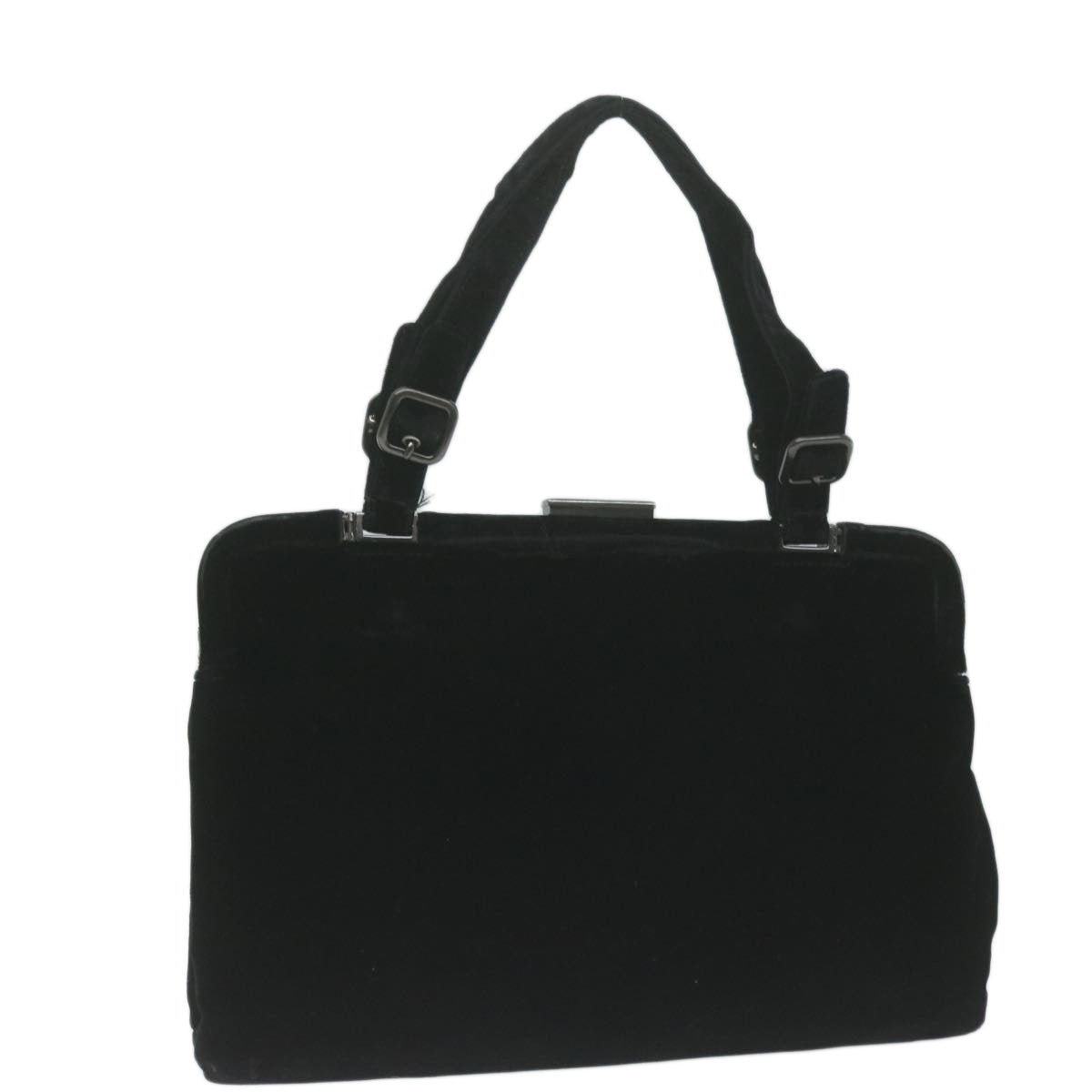 PRADA Shoulder Bag Velor Black bs11715
