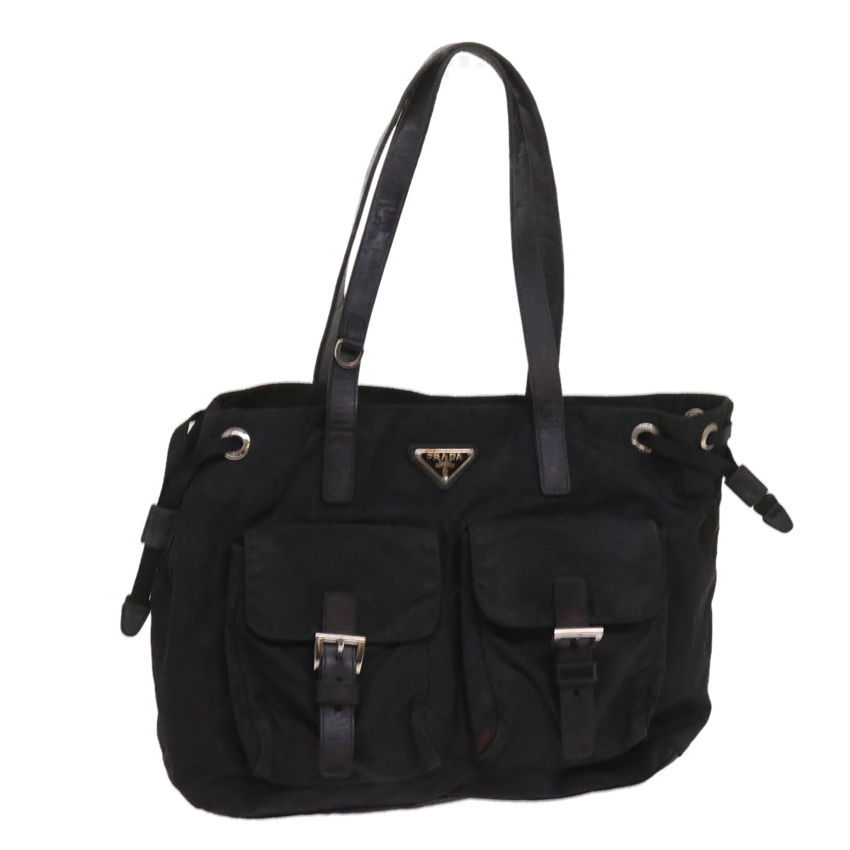 PRADA Tote Bag Nylon Black bs11726