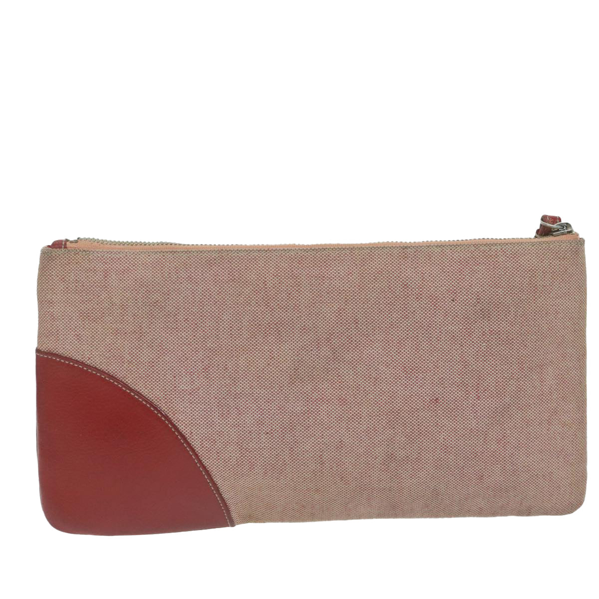 PRADA Pouch Canvas Red bs11777