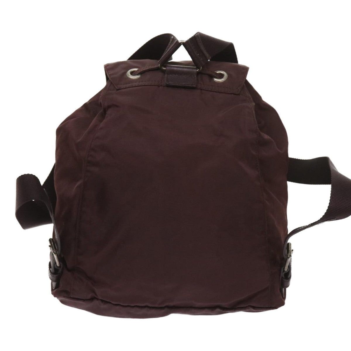 PRADA Backpack Nylon Wine Red bs11789