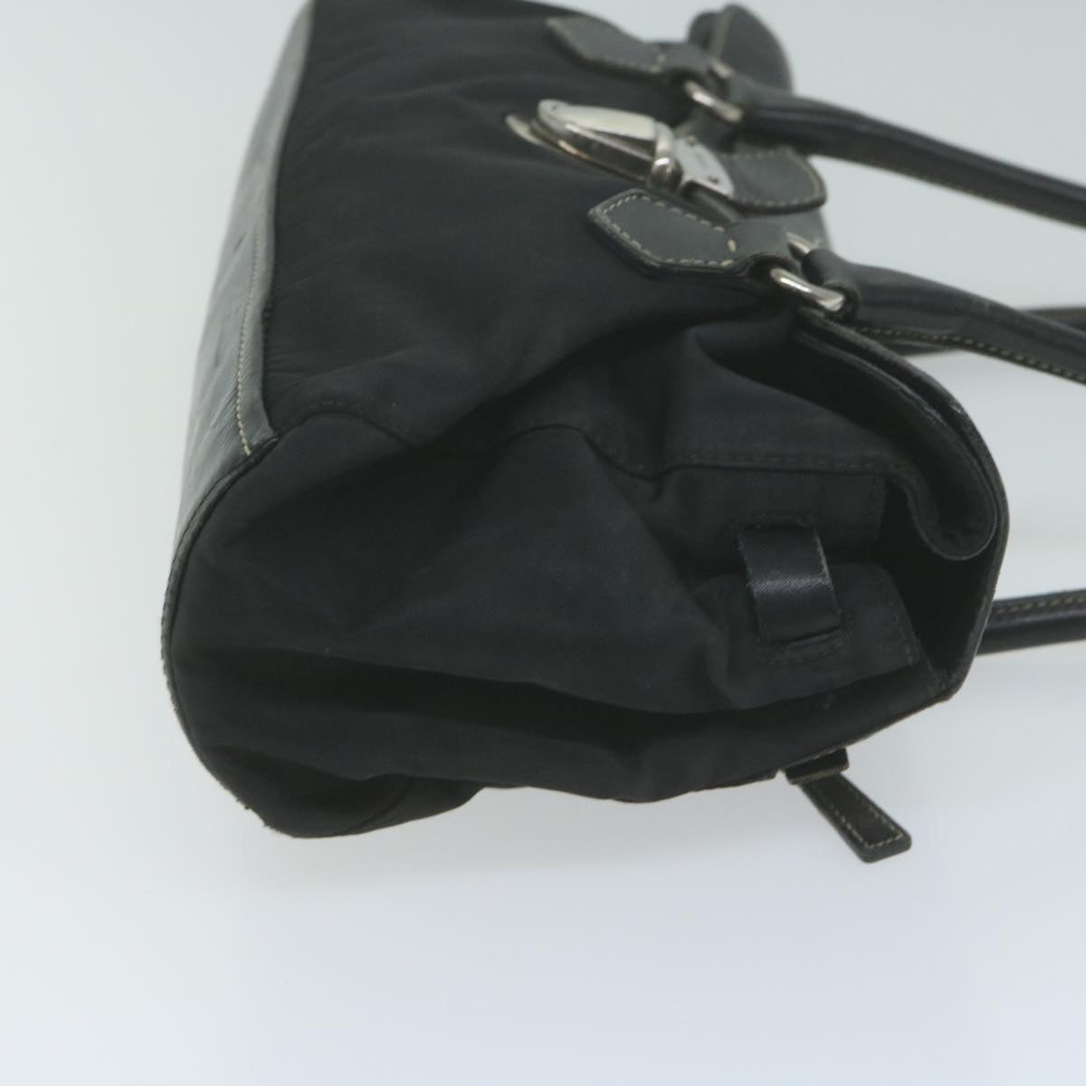 PRADA Shoulder Bag Nylon Leather Black bs11810