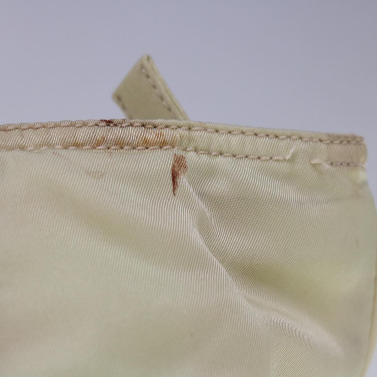 PRADA Hand Bag Nylon Beige bs11811